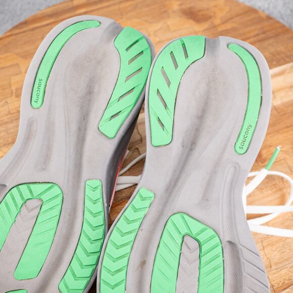 Saucony Women's Ride 16 S10830-35 White Green Pink Running Shoes Sneaker Sz 8.5 - Picture 10 of 10